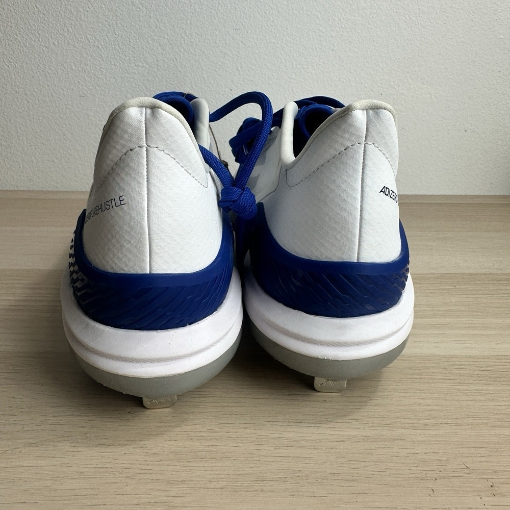 IG7129 Adidas Adizero Pure Hustle Women's Cleats White Blue Size 11 - Picture 4 of 5